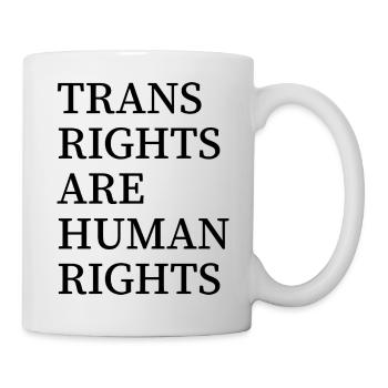 Les droits des transgenres sont des droits de l’homme - Mug blanc - blanc - Droite