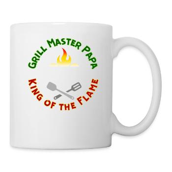 Grill Master Papa King of the Flame BBQ - Mug - white - Right