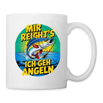 Mir reicht’s – Ich geh angeln! - Tasse - Weiß - Rechts