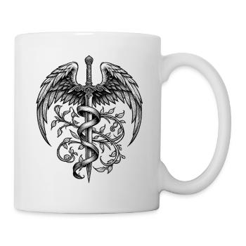 Guardian Angel Symbol | Sketch Art - Mug - white - Right