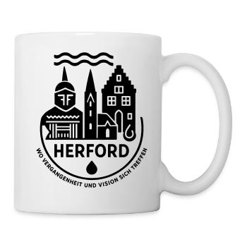 Herford City Motif – Art Meets History - Mug - white - Right