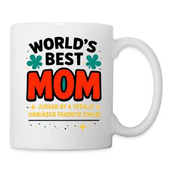 Die beste Mutter der Welt Lustiger Frecher Witz - Tasse - Weiß - Rechts