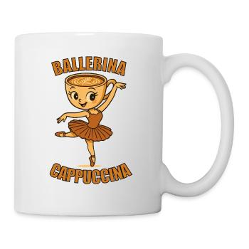 Ballerina Cappuccina Italian Brainrot 2025 - Tasse - Weiß - Rechts