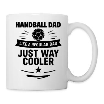 Handball dad – gift for Father's Day - Mug - white - Right