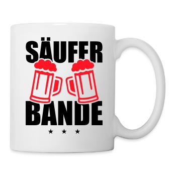 Säufer Bande - Tasse - Weiß - Rechts