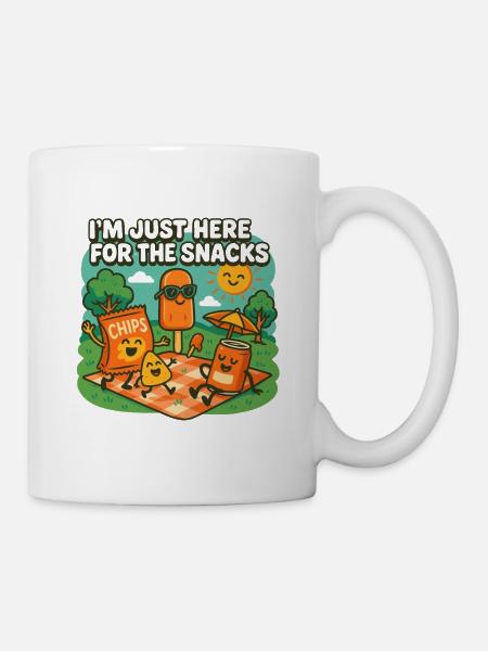 I'm only here for the snacks - Mug - white