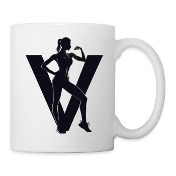V anmutig - Tasse - Weiß - Rechts