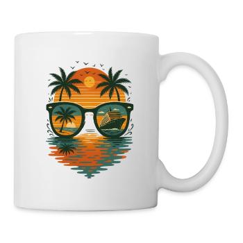 Vacances d'été - Mug blanc - blanc - Droite