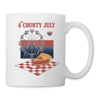 Foire départementale rétro du 4 juillet - Mug blanc - blanc - Droite