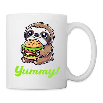 Burger de paresseux 1 - Mug blanc - blanc - Droite