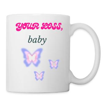 Your Loss Baby Shirt – Glow Up Aesthetic soft girl - Mug - white - Right