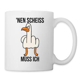 I have to give a shit cheeky saying middle finger - Mug - white - Right
