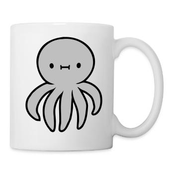 Pieuvre Pieuvre Pieuvre Calmar Mignon Calmar géant Drôle - Mug blanc - blanc - Droite