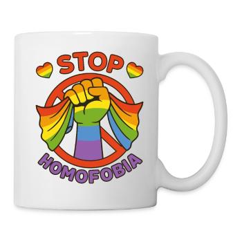 Stop Homophobia Pride - Mug - white - Right