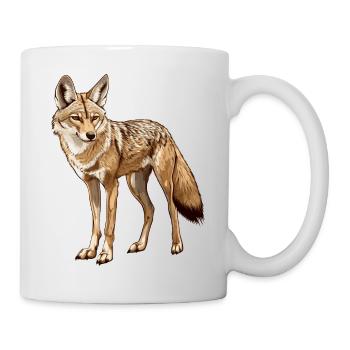 schlauer Schakal - Tasse - Weiß - Rechts