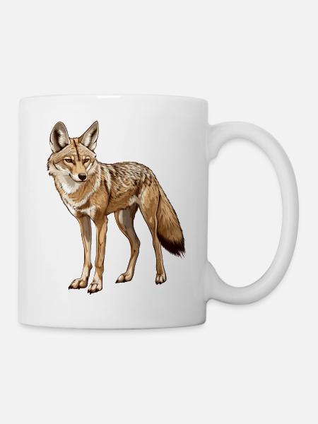 schlauer Schakal - Tasse - Weiß
