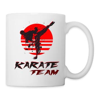 Karate-Mannschaft - Tasse - Weiß - Rechts
