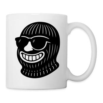 Bandit Gangster Skimaske - Tasse - Weiß - Rechts