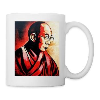 Dalai Lama - Tasse - Weiß - Rechts