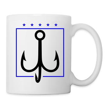 Fishing Hook Drilling - Mug - white - Right