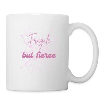 Zerbrechliches, aber wildes Hemd – Weiches Mädchen Edgy Zitat Te - Tasse - Weiß - Rechts