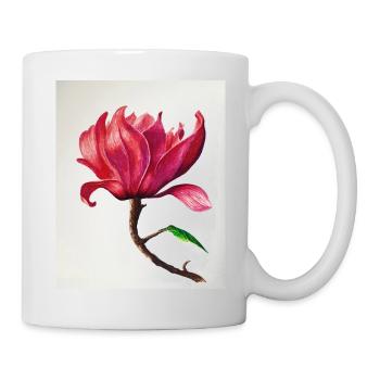 Magnolie - Tasse - Weiß - Rechts