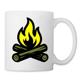 Feu Feu Icône Feu - Mug blanc - blanc - Droite