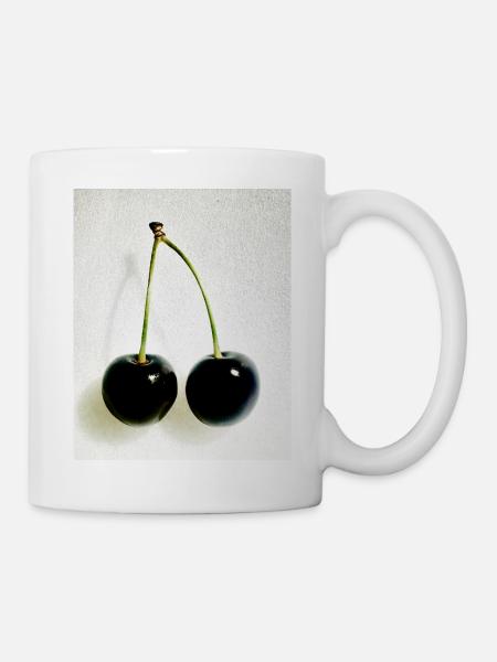 Kirsche - Tasse - Weiß