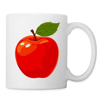 red apple - Mug - white - Right
