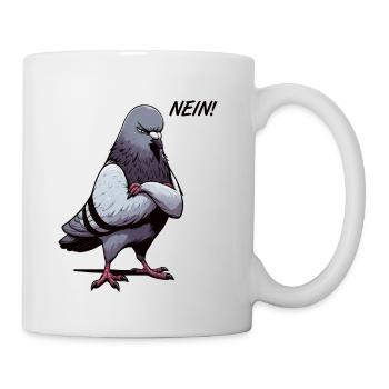 Nein Taube Tauben Taubenzüchter Taubenliebhaber - Tasse - Weiß - Rechts