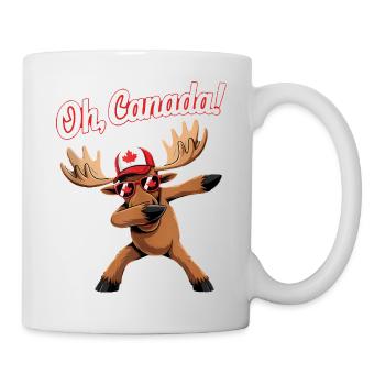 Canadian Moose Celebrate Canada Day - Mug - white - Right