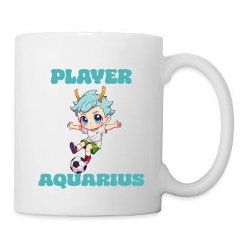 Soccer Player Aquarius Zodiac Sign Aquarius - Mug - white - Right