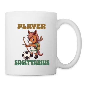 Fußball Spieler Schütze Sternzeichen Sagittarius - Tasse - Weiß - Rechts