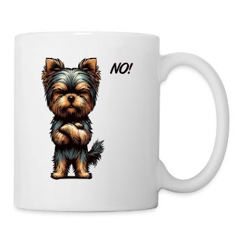 No Yorkshire Terrier Yorkie Yorkiebesitzer Yorkies - Tasse - Weiß - Rechts