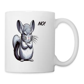 No Chinchilla Chinchillas Chinchillabesitzer - Tasse - Weiß - Rechts