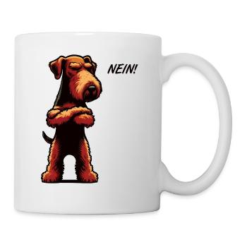 Nein Airedale Terrier Airedales Airedalebesitzer - Tasse - Weiß - Rechts