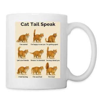 Katze - Tasse - Weiß - Rechts