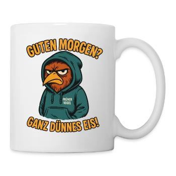Early Bird Very Thin Office Saying - Mug - white - Right