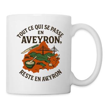Aveyron Okzitanien - Tasse - Weiß - Rechts
