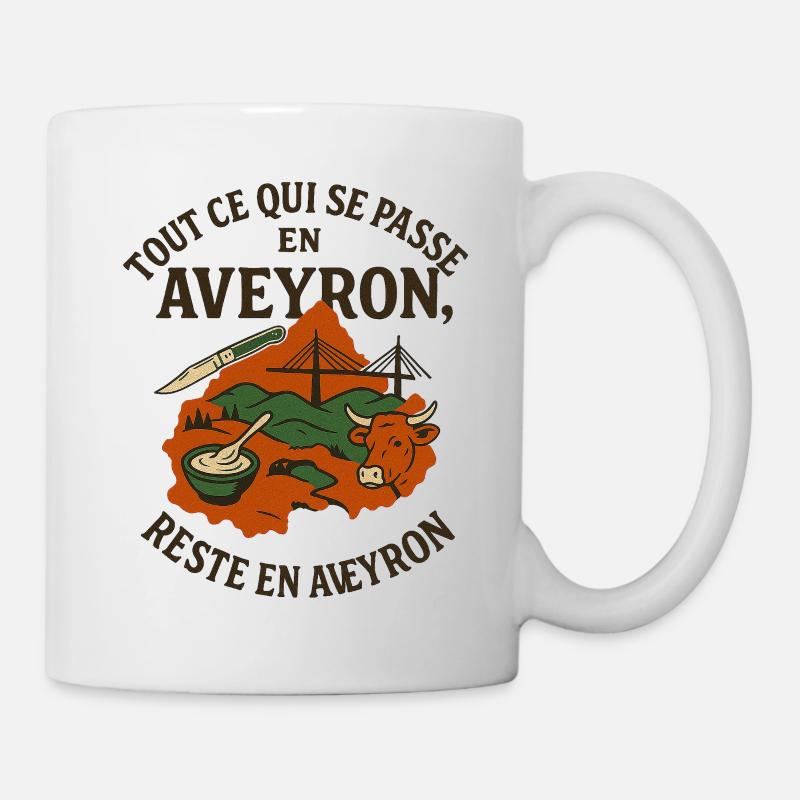 Aveyron Occitanie - Mug blanc - blanc