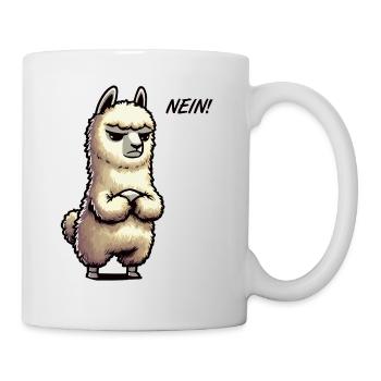 Nein Alpaka lamas Alpakabesitzer Alpakaliebhaber - Tasse - Weiß - Rechts