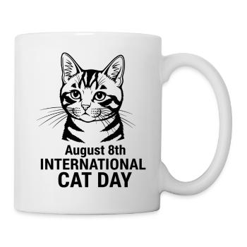 INTERNATIONALER TAG DER KATZE 8. August - Tasse - Weiß - Rechts