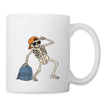 Squelette Cool - Mug blanc - blanc - Droite