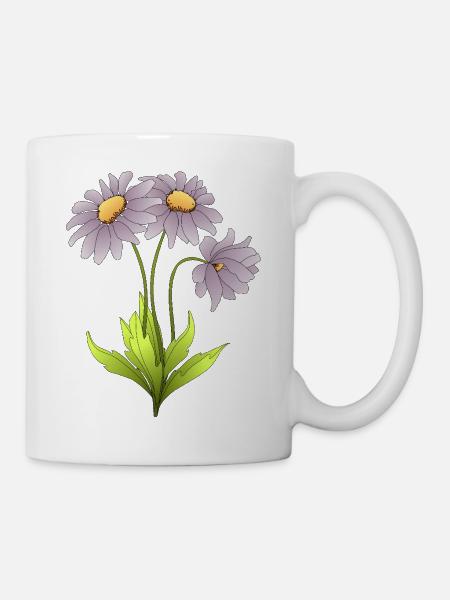 Fleur - Mug blanc - blanc