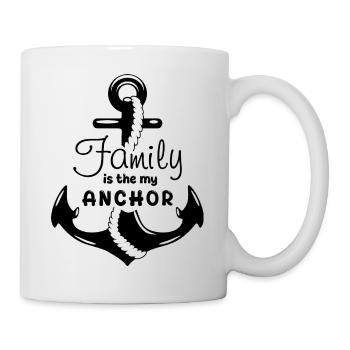 Familie ist mein Anker - Tasse - Weiß - Rechts