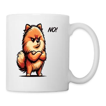 No Pomeranian Dwarf Spitz Dwarf Spitz Holder Spitz - Mug - white - Right