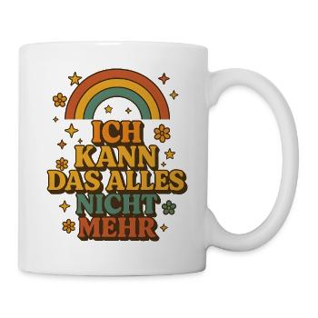 Ironic rainbow curse - Mug - white - Right