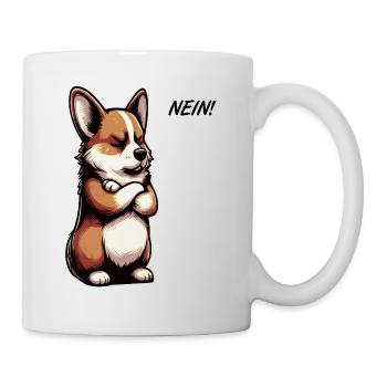 Nein Corgi Corgis Welsh Corgi Corgibesitzer Corgis - Tasse - Weiß - Rechts