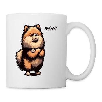 Nein Zwergspitz Zwergspitze Zwerspitzhalter Spitz - Tasse - Weiß - Rechts