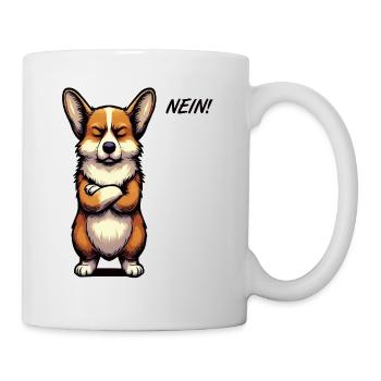 Nein Corgi Corgis Welsh Corgi Corgibesitzer Corgis - Tasse - Weiß - Rechts